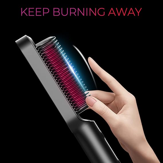 Hair Straightener Brush Curling Comb 2 In 1 Hair Comb